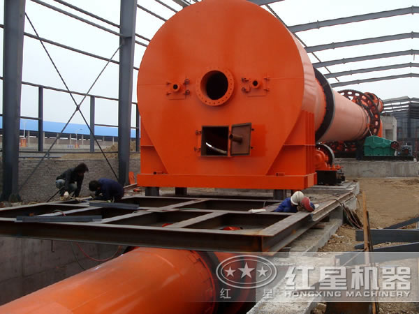 石灰窯安裝現(xiàn)場