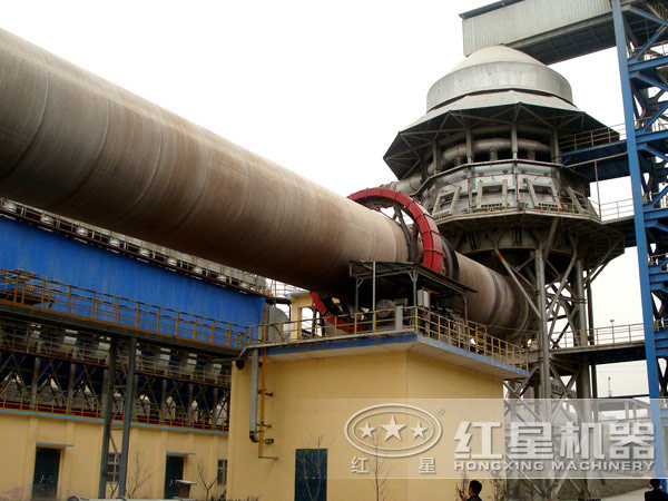 干法水泥回轉(zhuǎn)窯近景圖