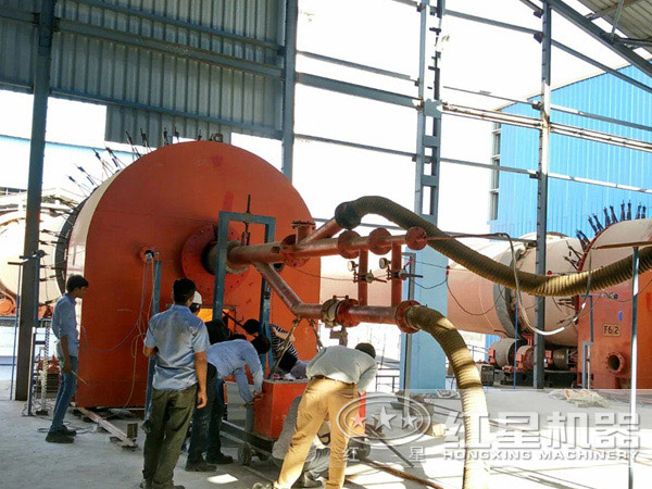 煤矸石安裝現(xiàn)場