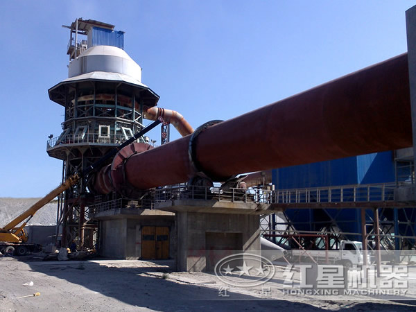 回轉(zhuǎn)窯作業(yè)現(xiàn)場