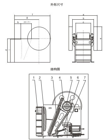顎式破碎機(jī)結(jié)構(gòu)圖